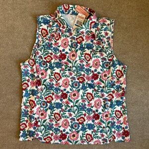 Vineyard Vines NWT Women’s Sz XL Floral Sleeveless Performance Golf Tennis